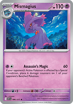 Mismagius - Ascended Heroes (Rare) [ASC-086]